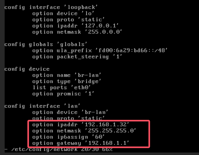 fnos-vm-install-openwrt-bypass-router 示例图片